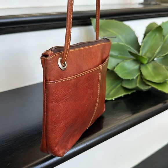 Joop vintage genuine leather crossbody minimalist shoulder handbag purse - Picture 6 of 12